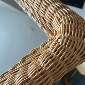 Vintage Rattan Mirror EUC